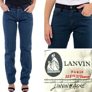 Lanvin Paris loves X ACNE STUDIOS jeans high waist rise Limited Edition RARE 26